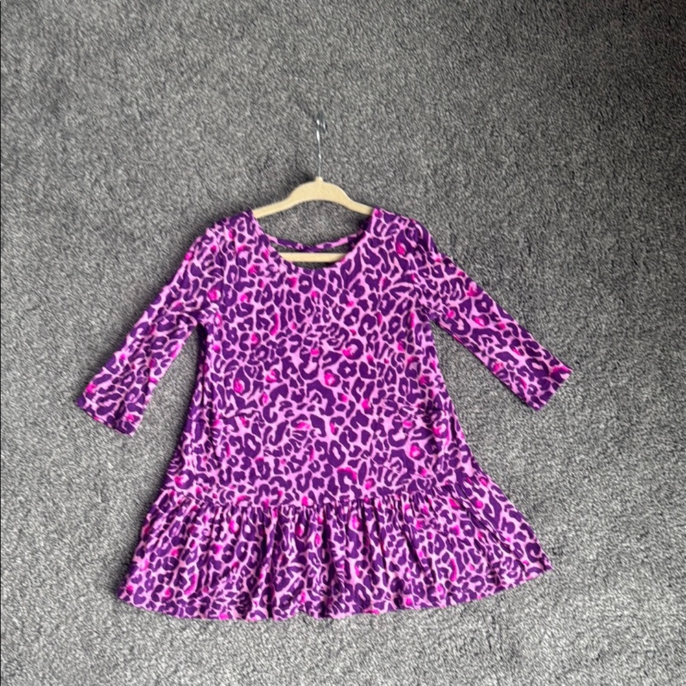 Lilly Pulitzer Pink Leopard Print Kids Dress